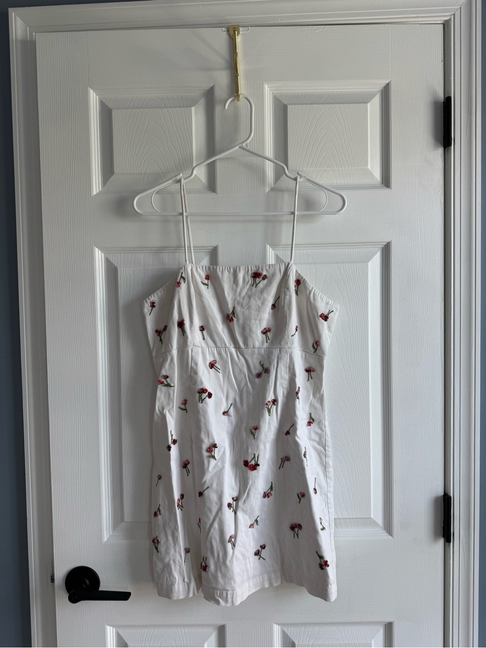 Maeve Sundress with Cherry Embroidery